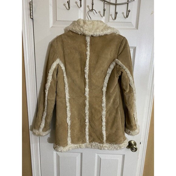 Vintage Wilson’s Leather Maxima Y2K Genuine Leather Faux Fur Women’s Coat Size M - Picture 8 of 16